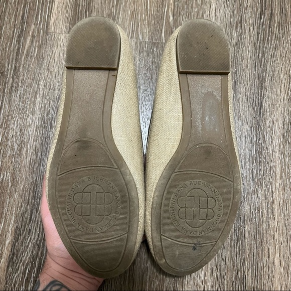 Dana Bushman Metallic Gold Slip-Ons Women's Size 7 Flats - Picture 2 of 10